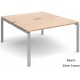 Adapt 1600mm Deep Sliding Top Double Starter Bench Desk